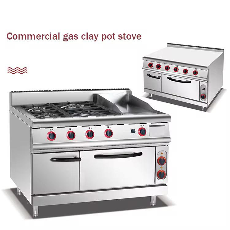 Gas Kange4-Burner Stove Griddle & Electric Oven
