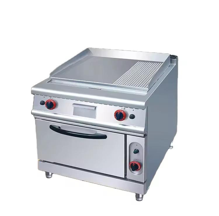 Gas Griddle(2/3Hlat,1/3 Grooved) With Electric Oven