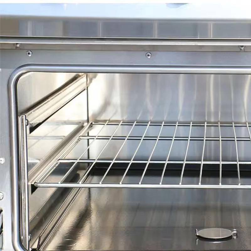 Gas Griddle(2/3Hlat,1/3 Grooved) With Electric Oven