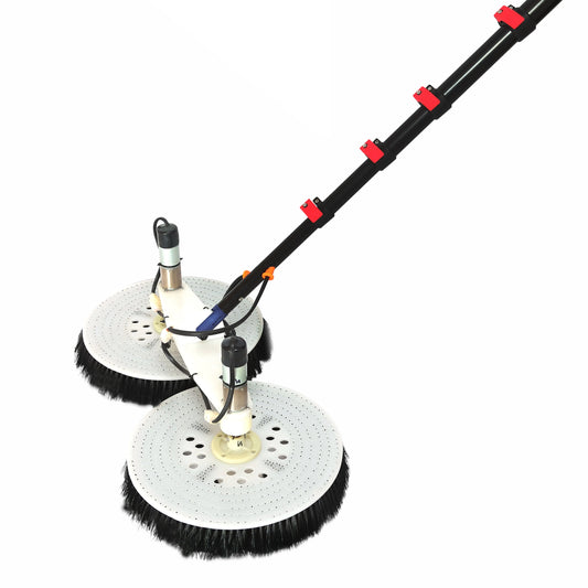 Extentool 7.m Automatic Solar Panel Brush Window Cleaning Equipment Electric  Water Fed Pole.