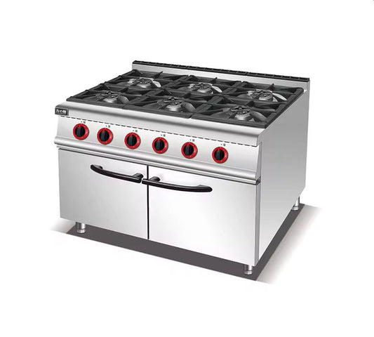 Gas 6-Burner Range With Cabinet