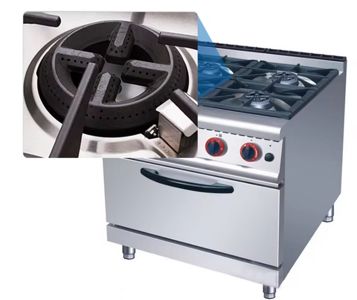 Burner Gas Range With Gas/Electric Oven