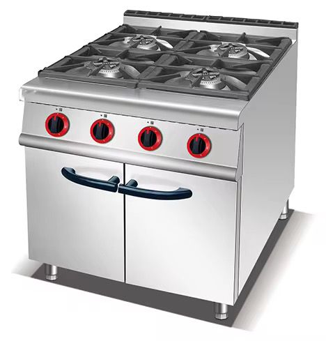 Gas-Burner Range With Cabinet