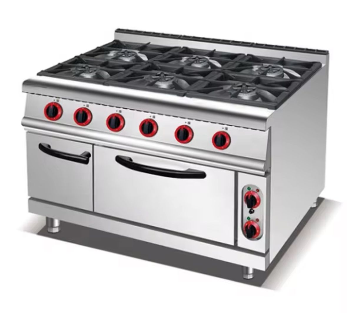 Gas 6-Burner Range With Electric Oven