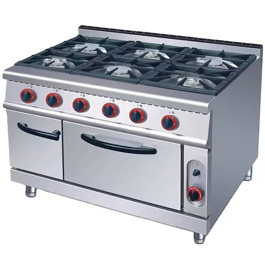 Gas 6-Burner Range With Gas/Electric Oven