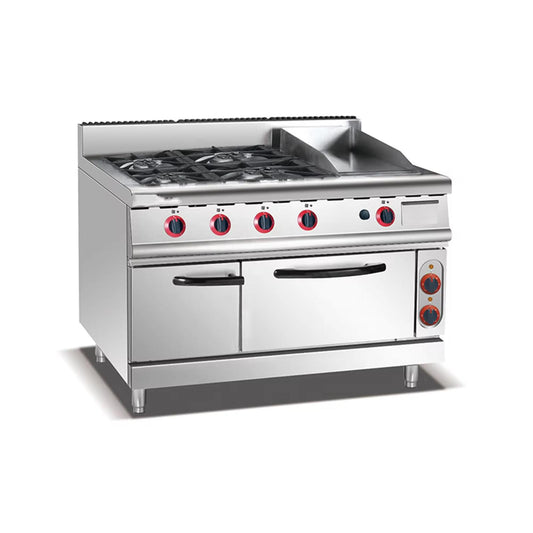 Gas 6-Burner Range With Electric Oven