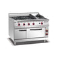Gas Kange4-Burner Stove Griddle & Electric Oven