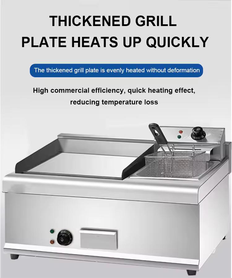 Electric Griddle With Electric Fryer