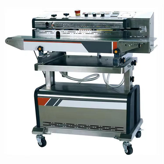 Continuous-vacuum pumping and air filling sealing machine