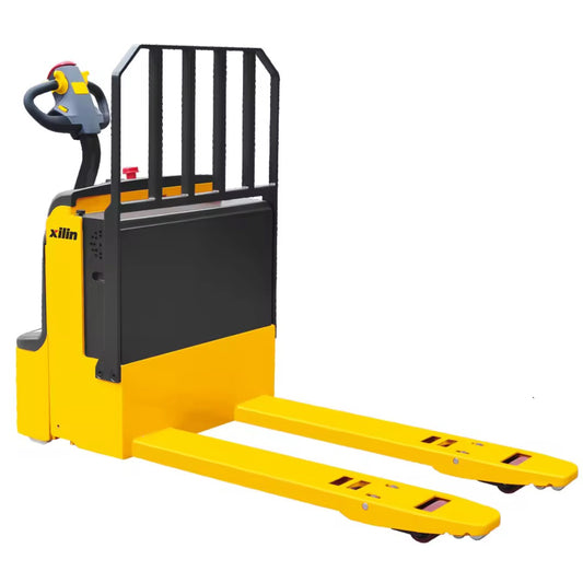 Warehouse Equipment 2500kg Walkie Electric Pallet Jack with Backrest