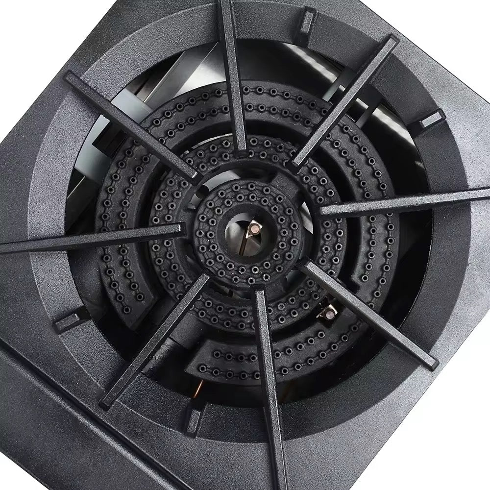 Professional Commercial Kitchen Portable Stainless Steel LPG Best Gas Stove Single Burner Energy-Saving