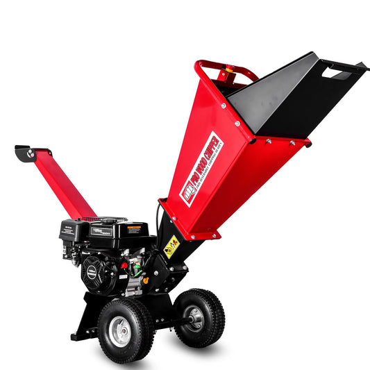 Highly performance TUV CE 7hp petrol powered small tree branch wood crusher mini wood chipper shredder machine